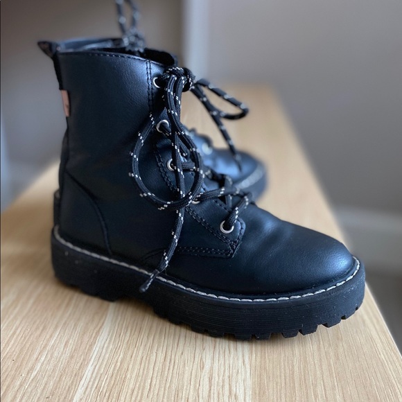 zara kids black boots